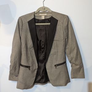 Houndstooth Button-less Blazer - Size 4